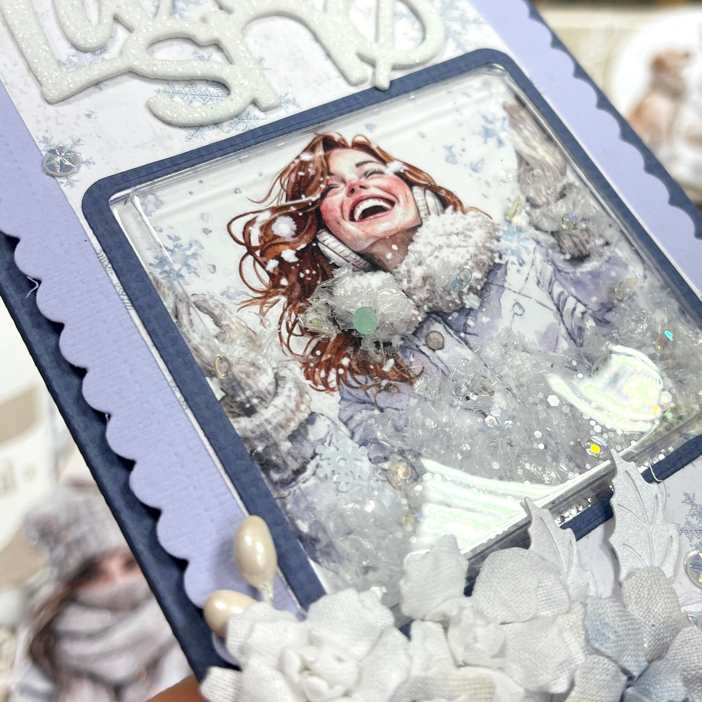 Bikuben Hobby  - Klippeark  A4 - Hvit vinter