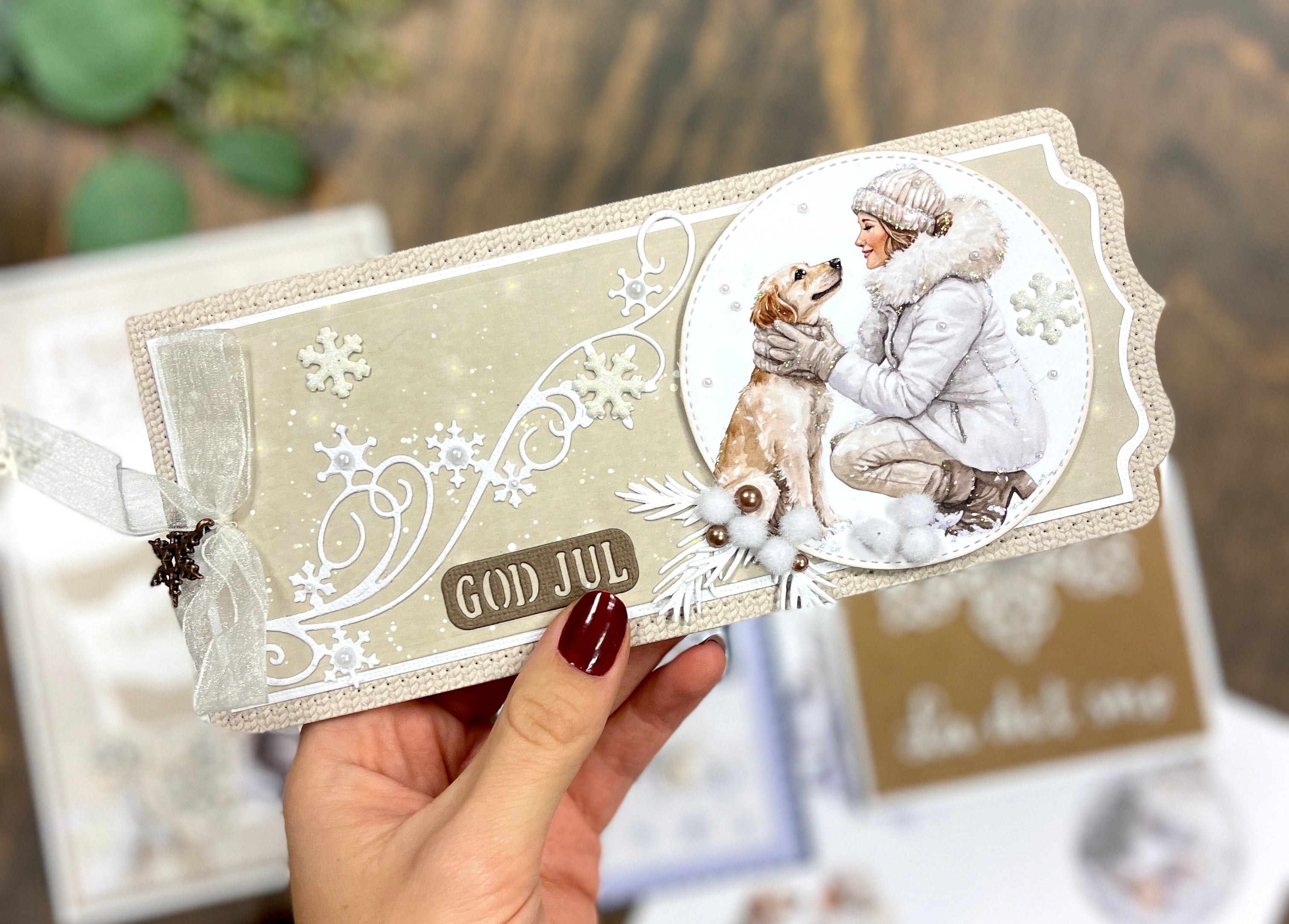 Bikuben Hobby  - Klippeark  A4 - Hvit vinter