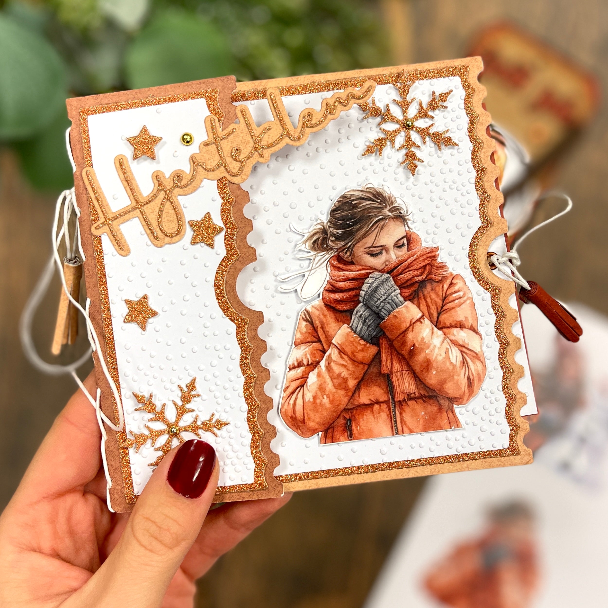 Bikuben Hobby  - Klippeark  A4 - Orange vinter