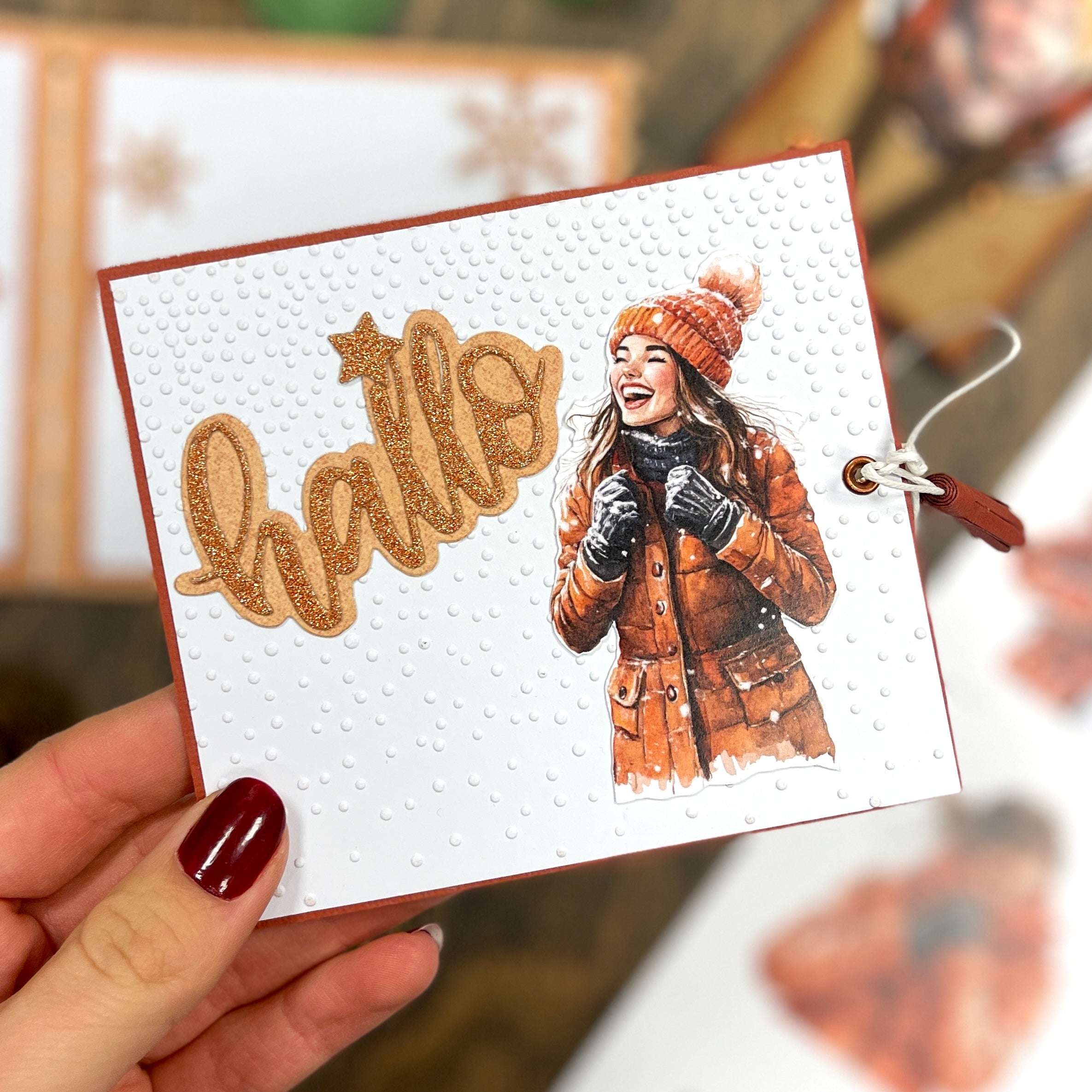 Bikuben Hobby  - Klippeark  A4 - Orange vinter