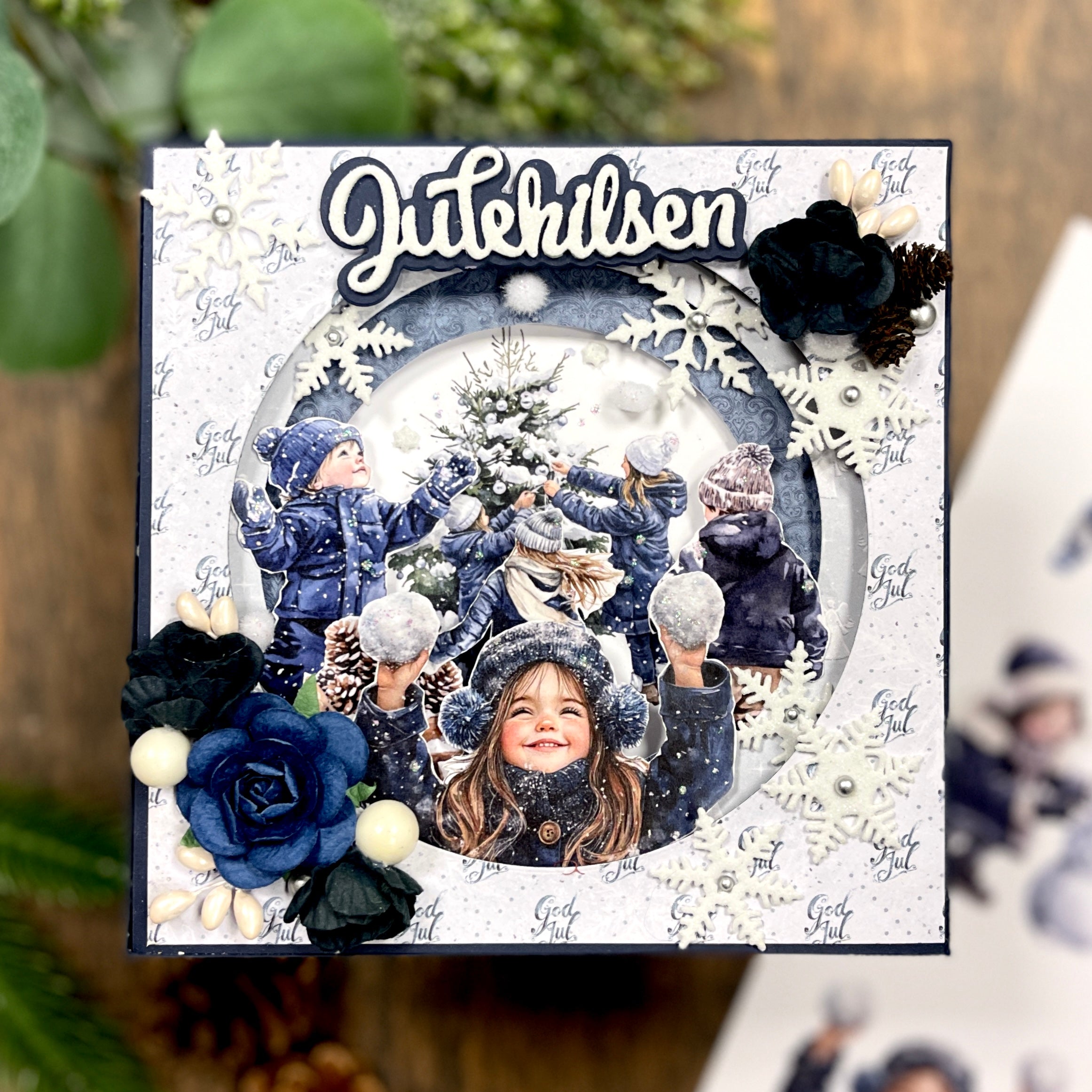 Bikuben Hobby  - Klippeark  A4 - Blå vinter