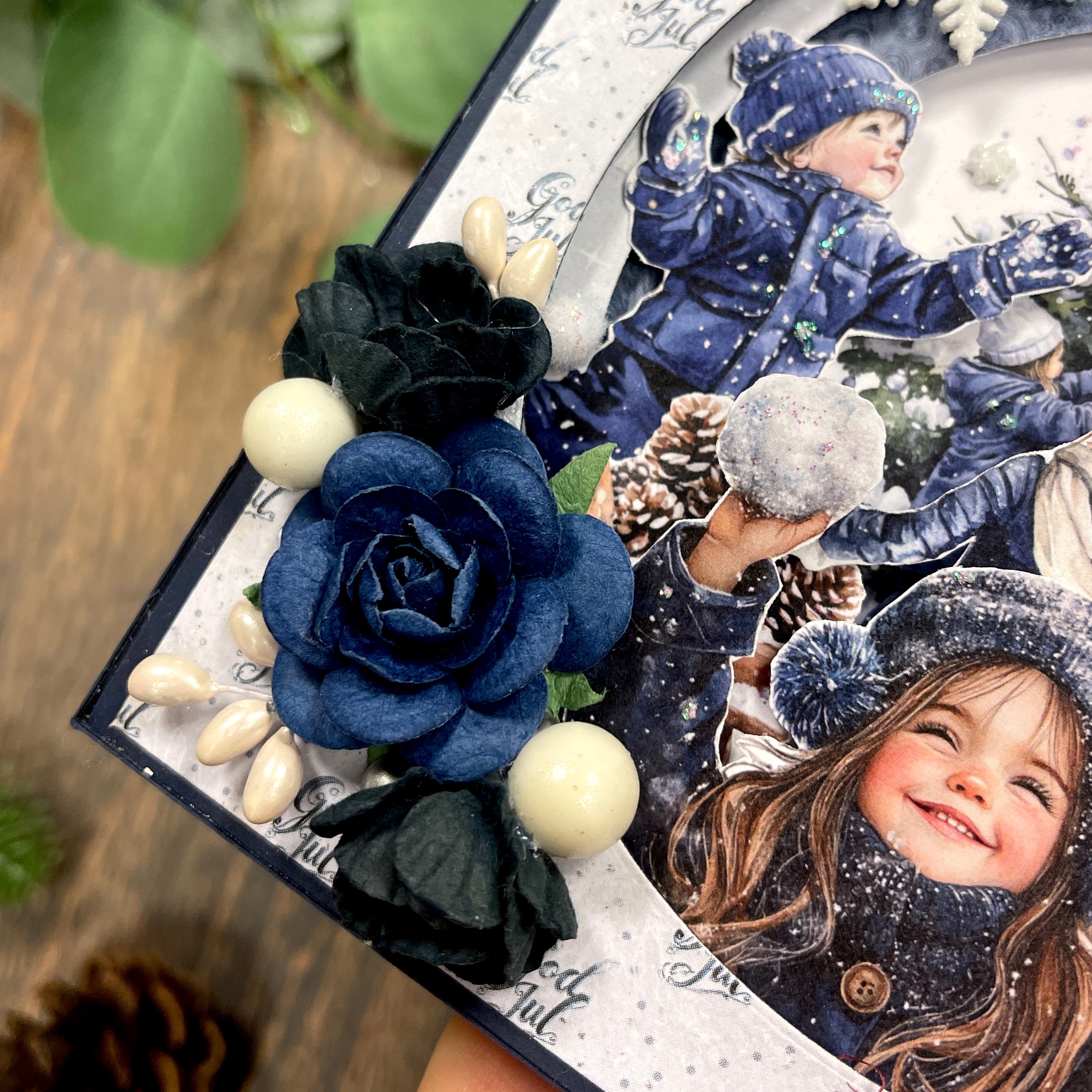 Bikuben Hobby  - Klippeark  A4 - Blå vinter