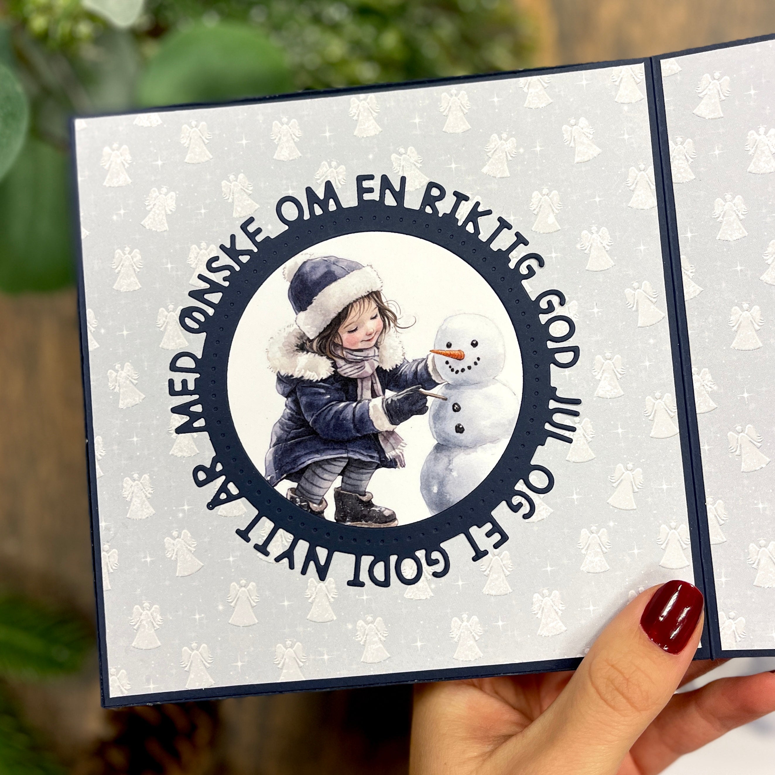 Bikuben Hobby  - Klippeark  A4 - Blå vinter