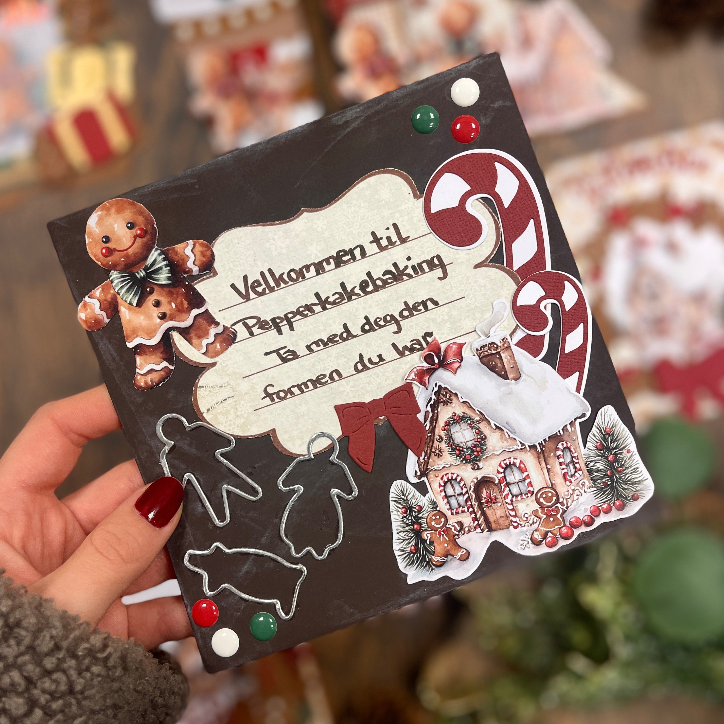 Bikuben Hobby  - Klippeark  A4 - Pepperkaker