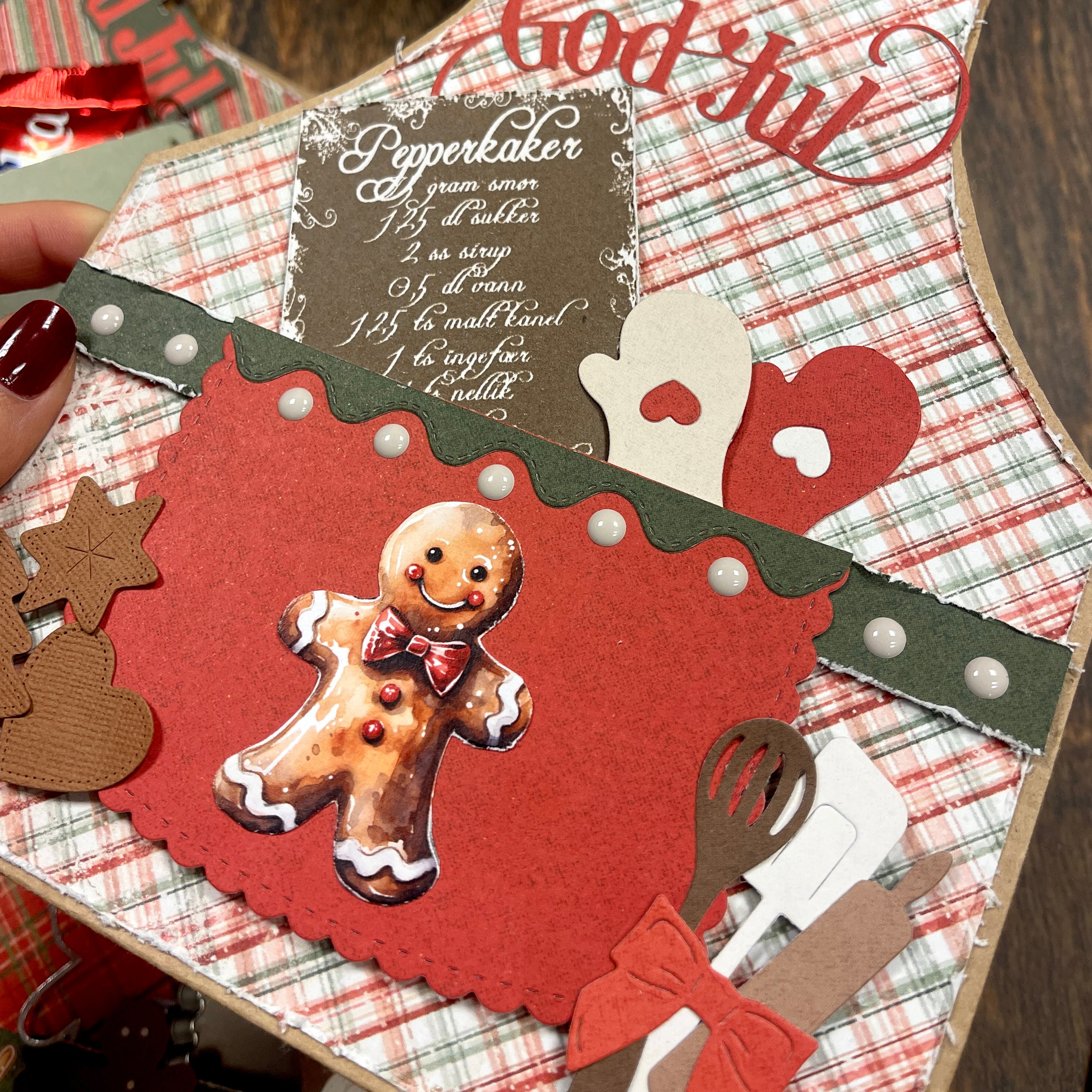 Bikuben Hobby  - Klippeark  A4 - Pepperkaker