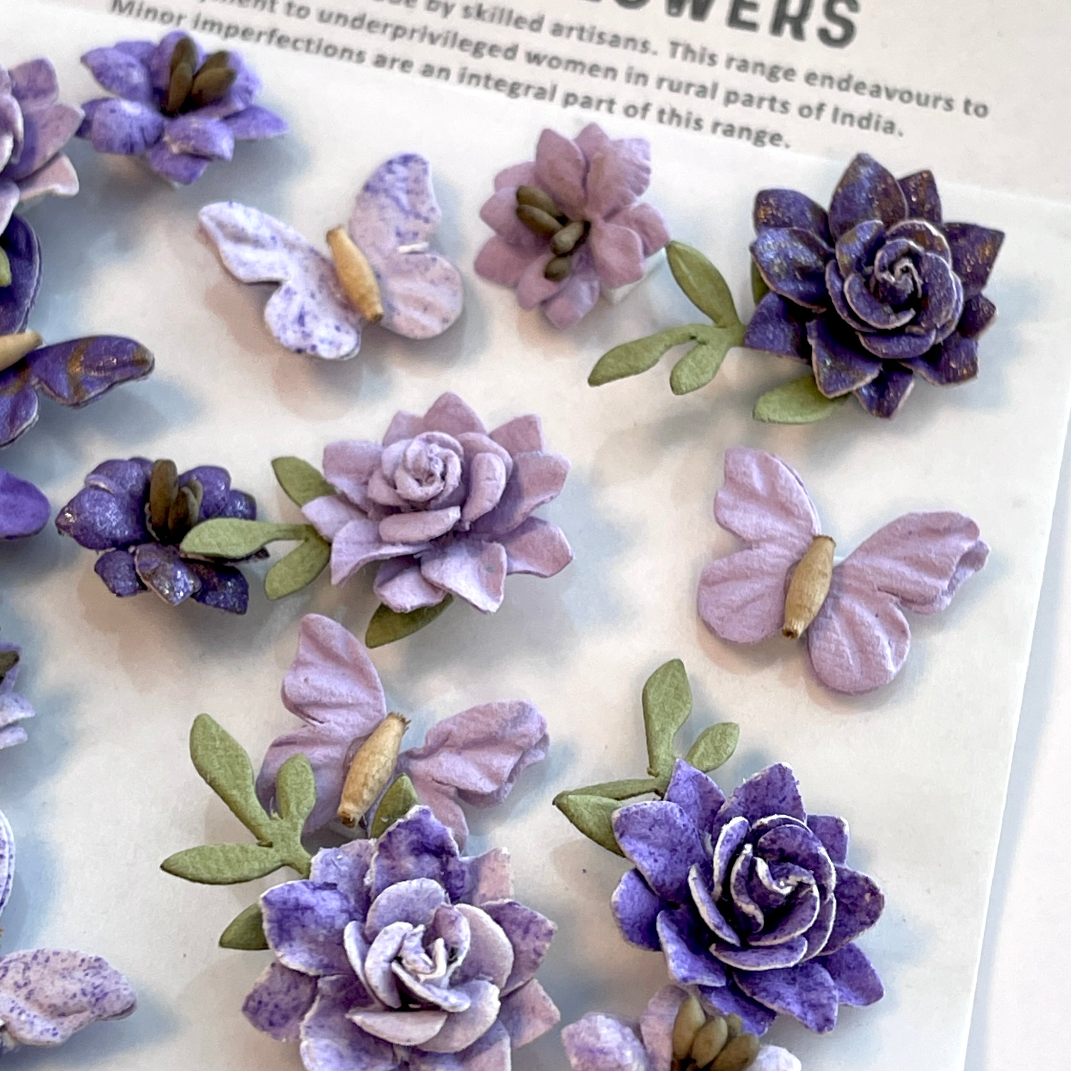 Little Birdie - Cloria paper flowers  - Lavender