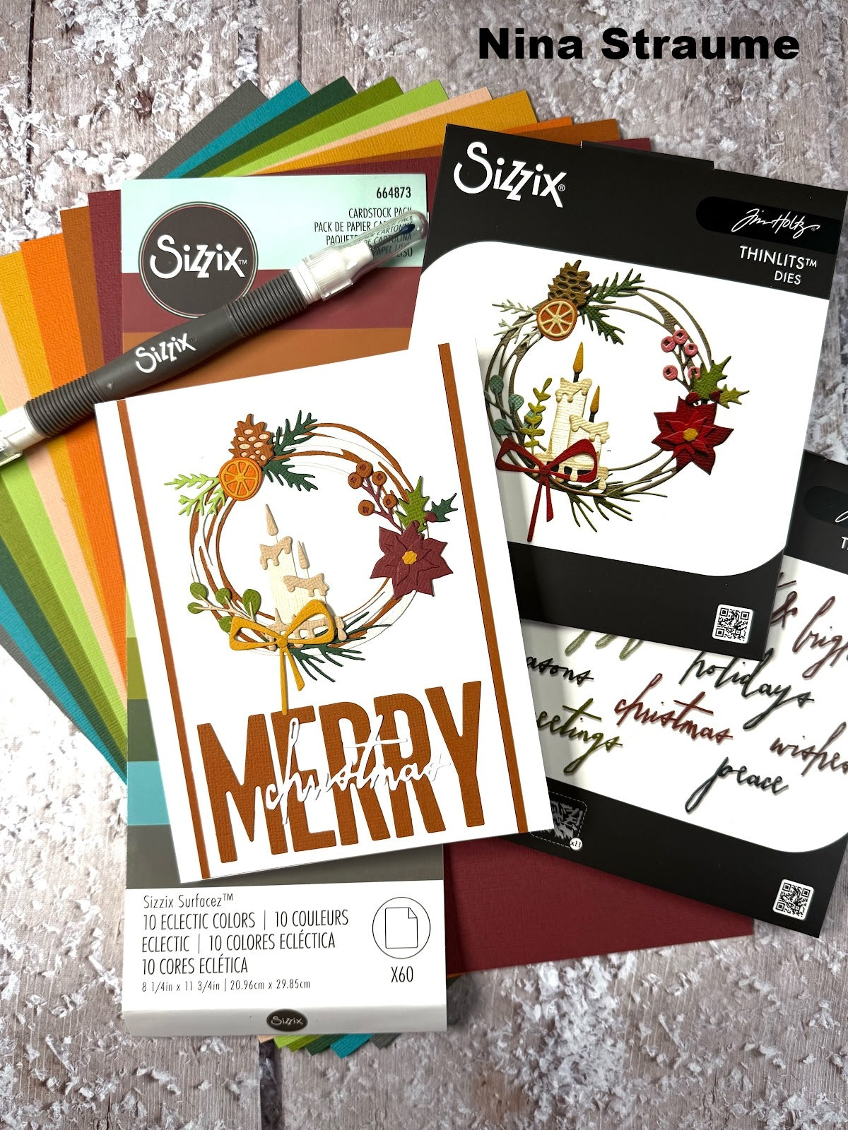 Sizzix - Tim Holtz - Thinlits Dies - Classic 2026 - Festive Wreath