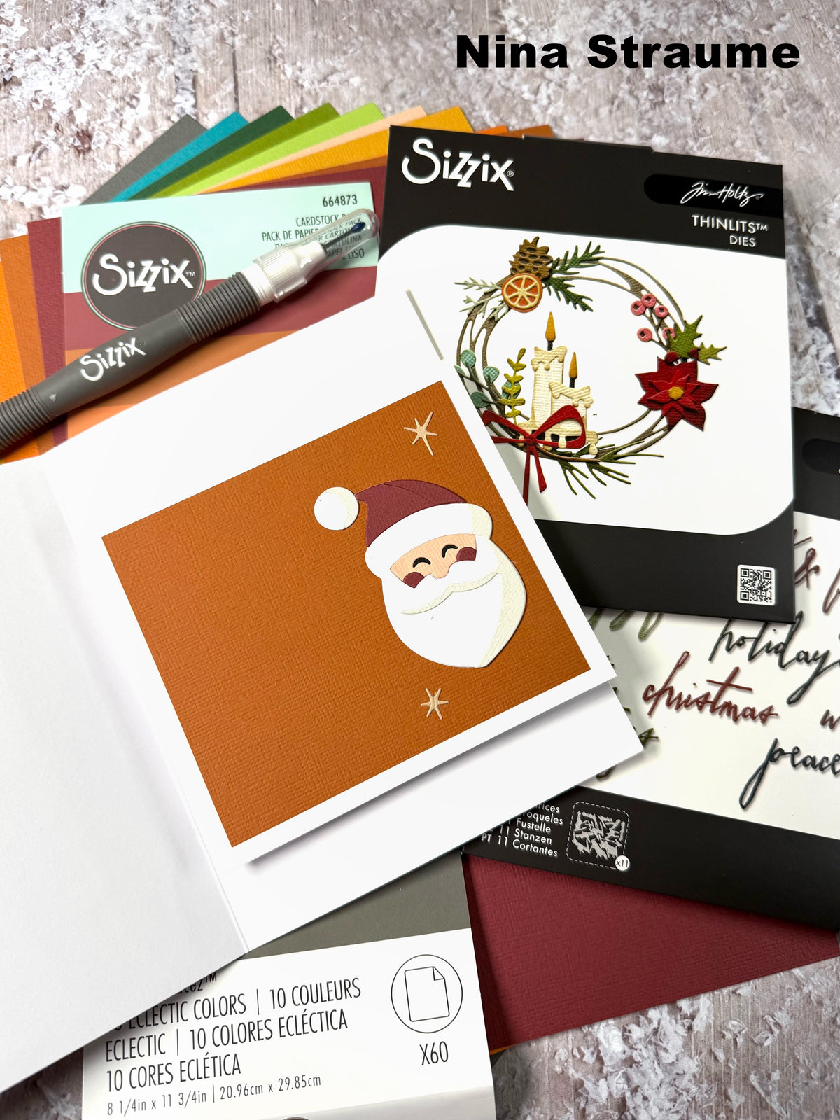 Sizzix - Tim Holtz  - Thinlits - Vault Holiday Tidings