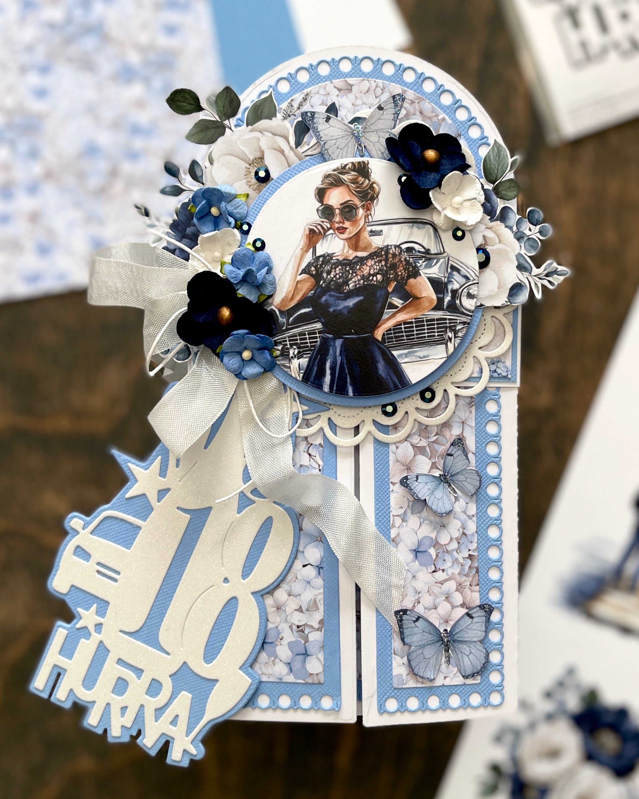 Bikuben Hobby  - Klippeark  A4 - Blå Harmoni