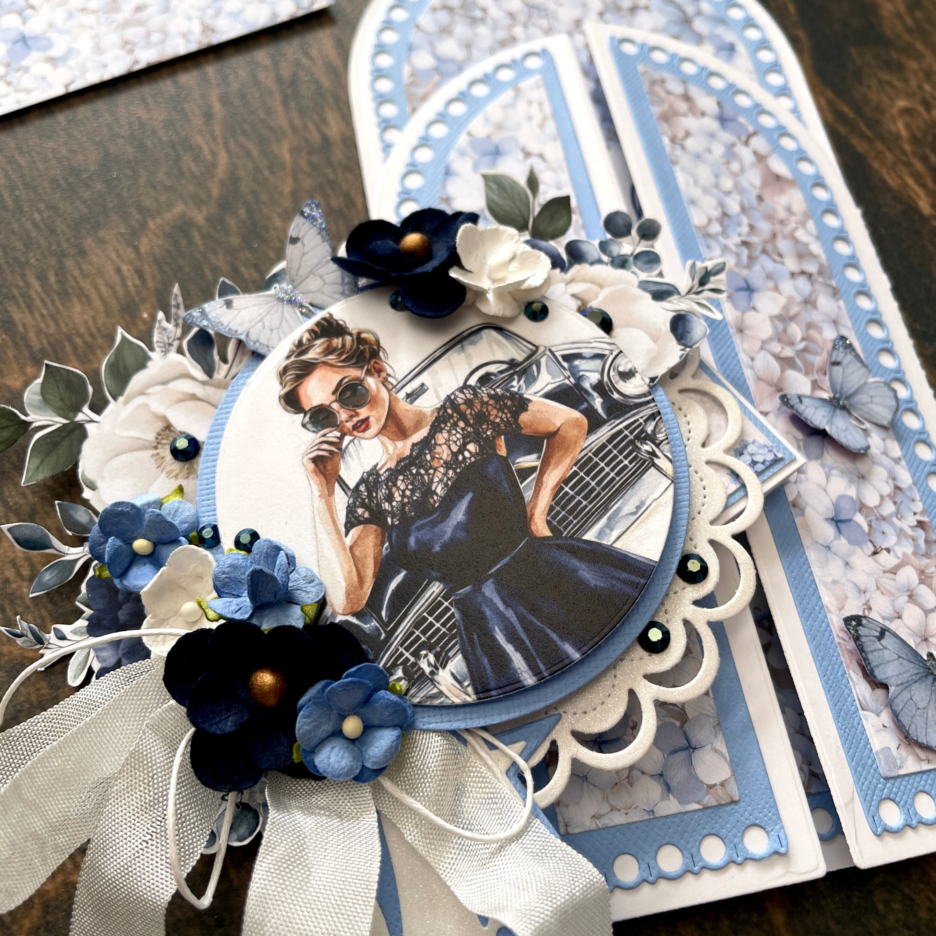 Bikuben Hobby  - Klippeark  A4 - Blå Harmoni