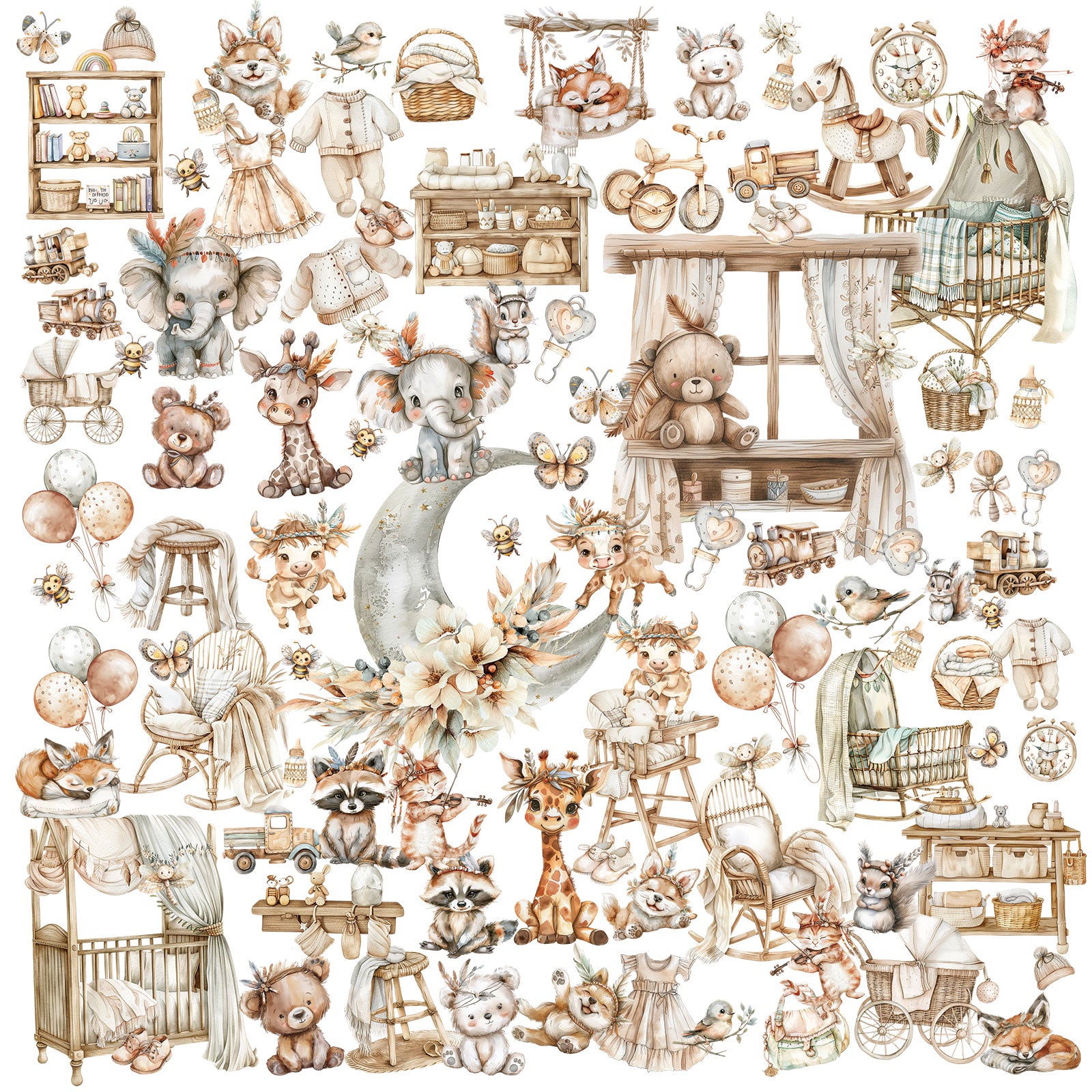 49 and Market - Little Dreamer - Laser Cut Elements