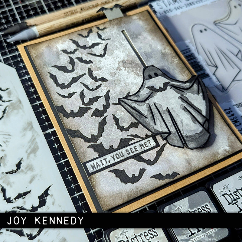 Tim Holtz -  Stencil - Batty