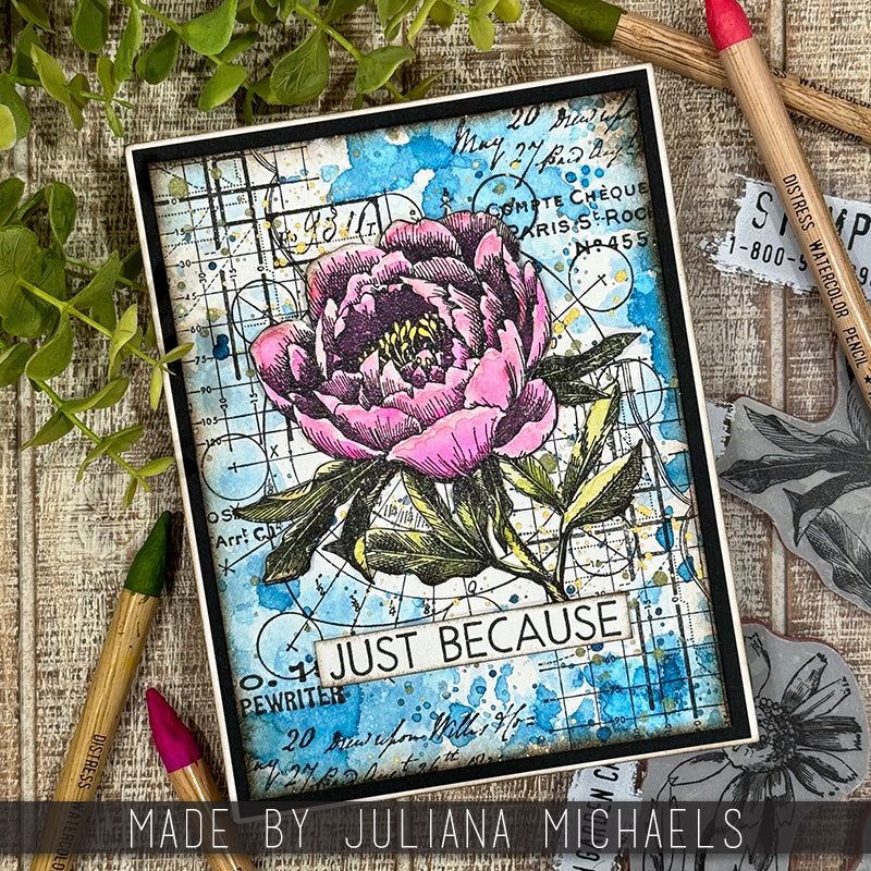 Tim Holtz Collection - Cling Stamps - French Garden