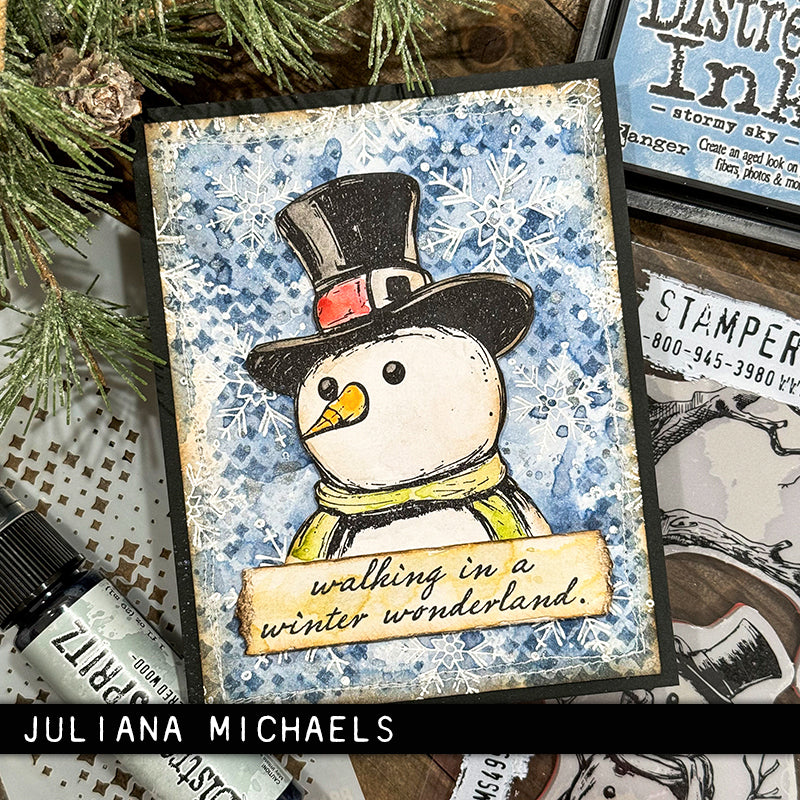 Tim Holtz Collection - Cling Stamps - Mr. Frostie