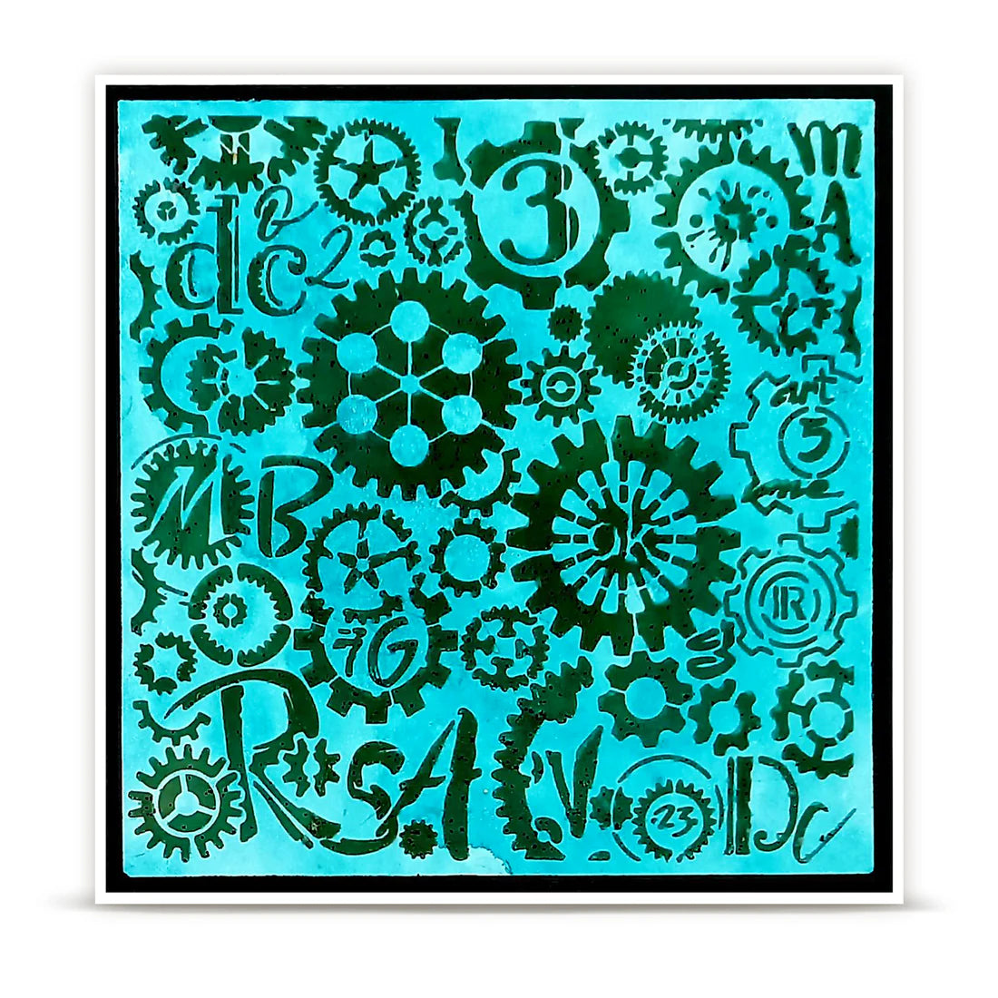 Aall and Create - Stencil - Clockspire - 6 x 6"