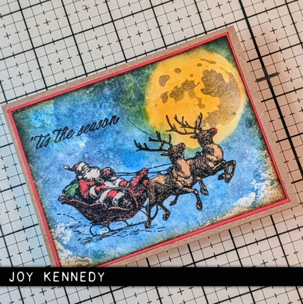 Stampers Anonymous - Tim Holtz Collection - Cling Stamps - Christmas Spirit
