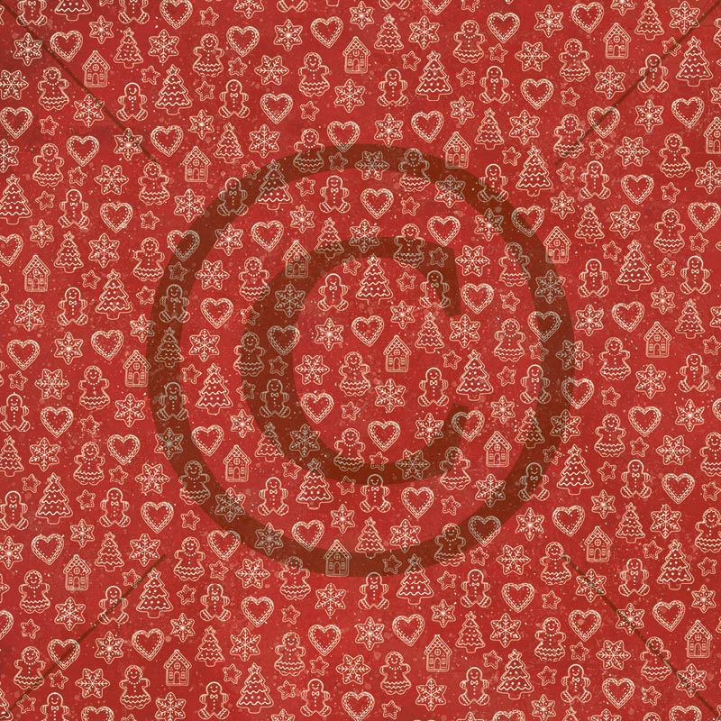 Papirdesign - Juleminner - Pepperkakebakst - 12 x 12"