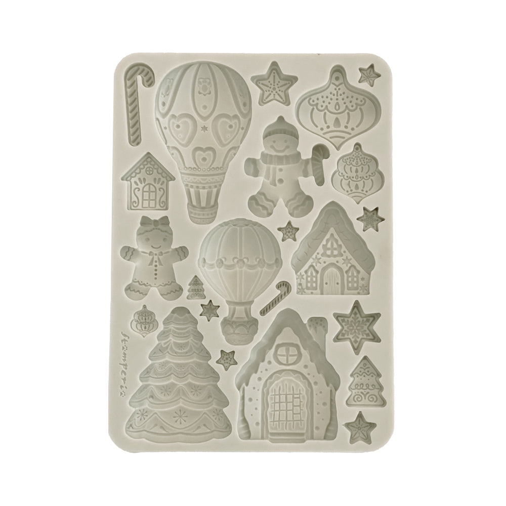 Stamperia  - Candy Christmas - Silicon Mould - Gingerbreads