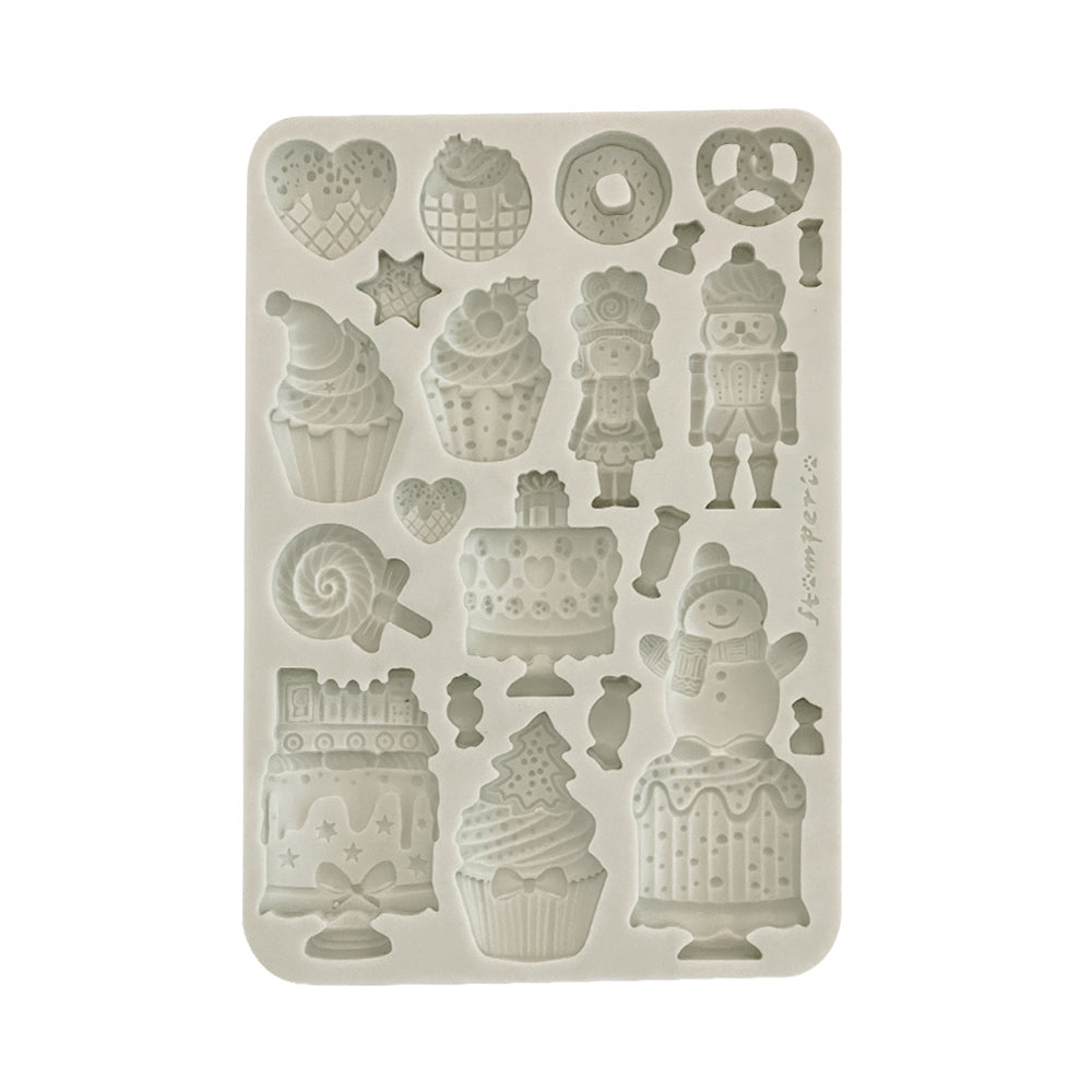 Stamperia  - Candy Christmas - Silicon Mould - Cakes