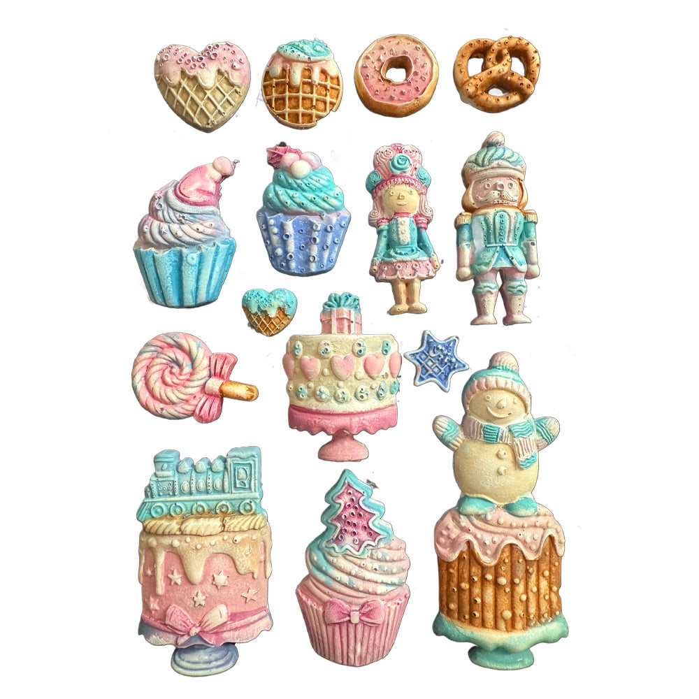 Stamperia  - Candy Christmas - Silicon Mould - Cakes