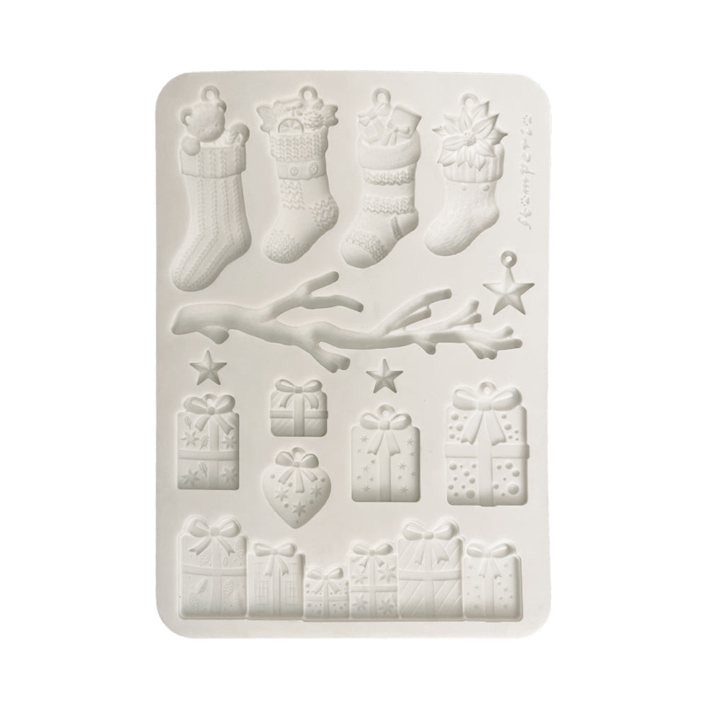 Stamperia - Silicon Moulds - Christmas Socks and Presents