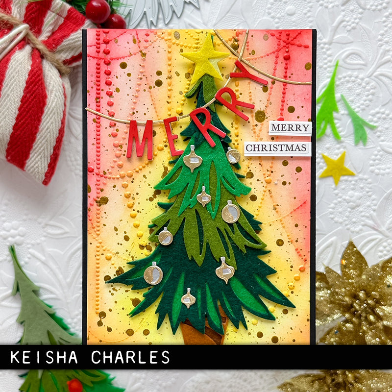 Sizzix - Tim Holtz - Thinlits Colorize Dies - Trim a Tree