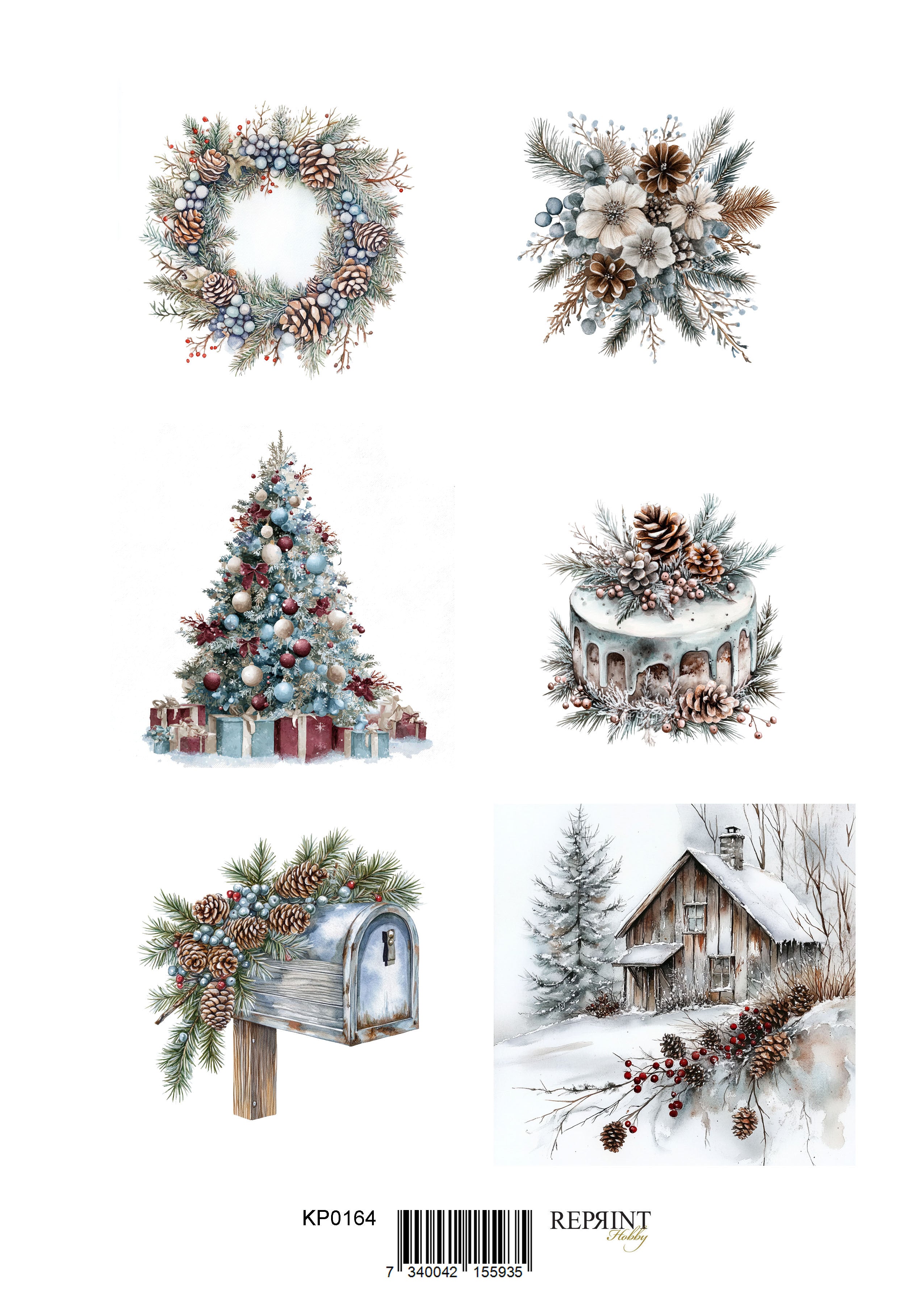 Reprint - Klippark - Deck the Halls - Christmas time A4