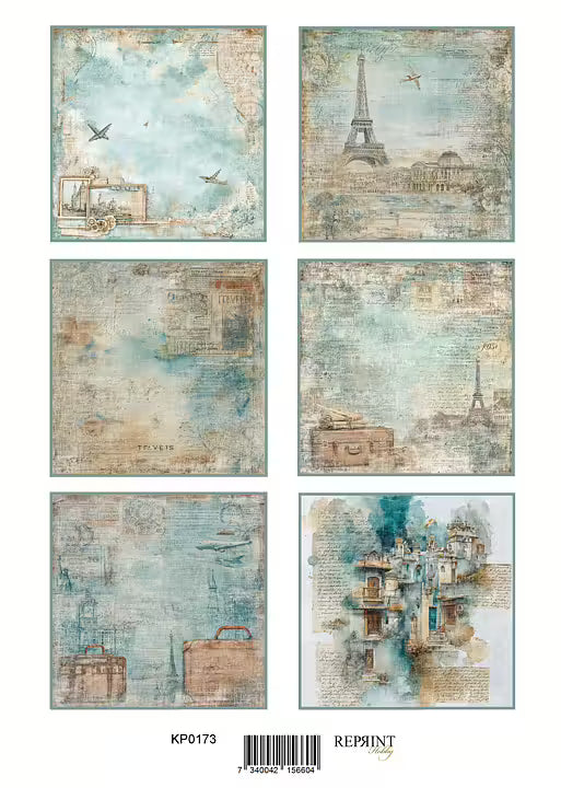 Reprint - Klippark - Masculine Moments - Tags - A4