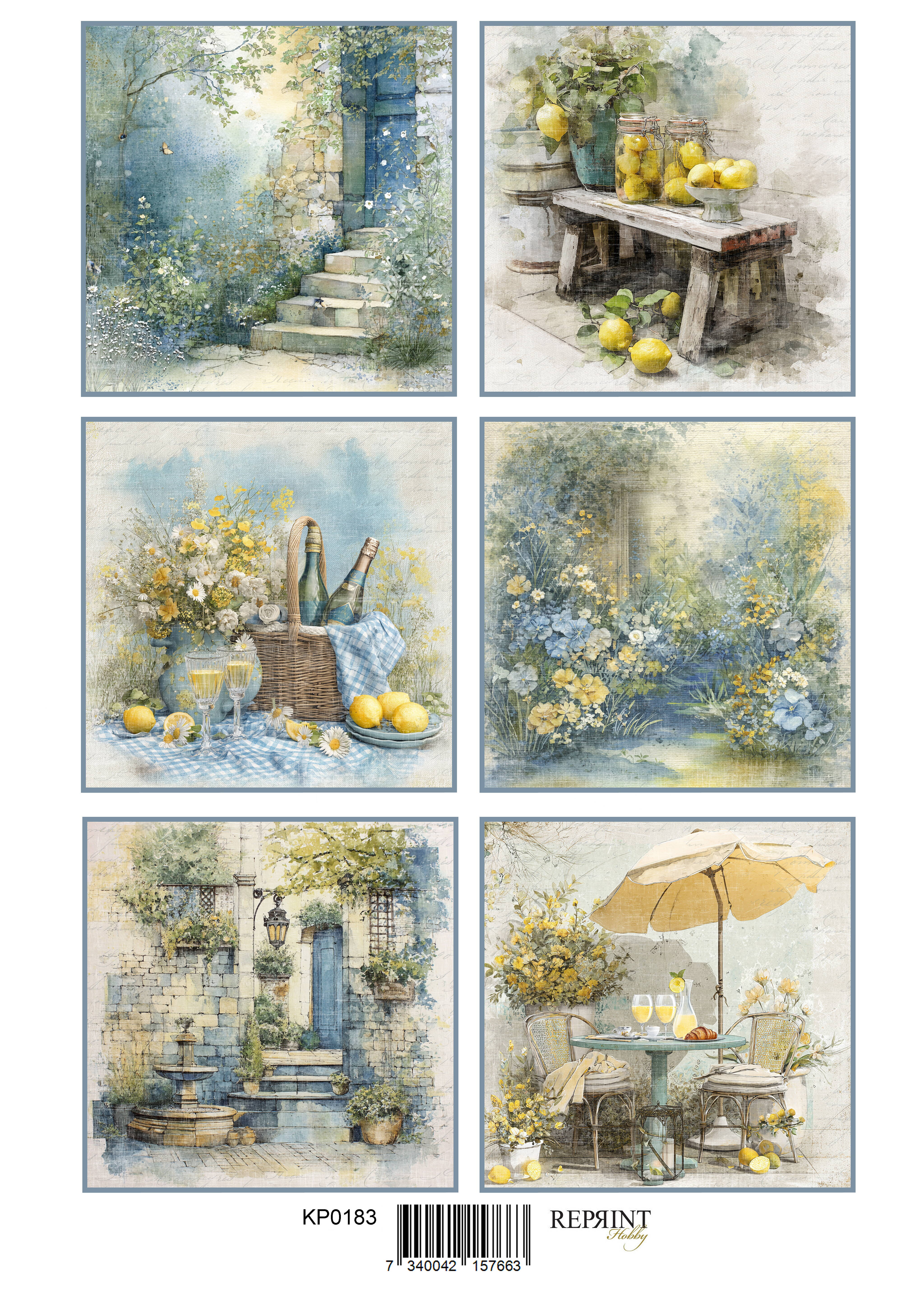 Reprint - Klippark - Summer Meadow Collection - Tags - A4