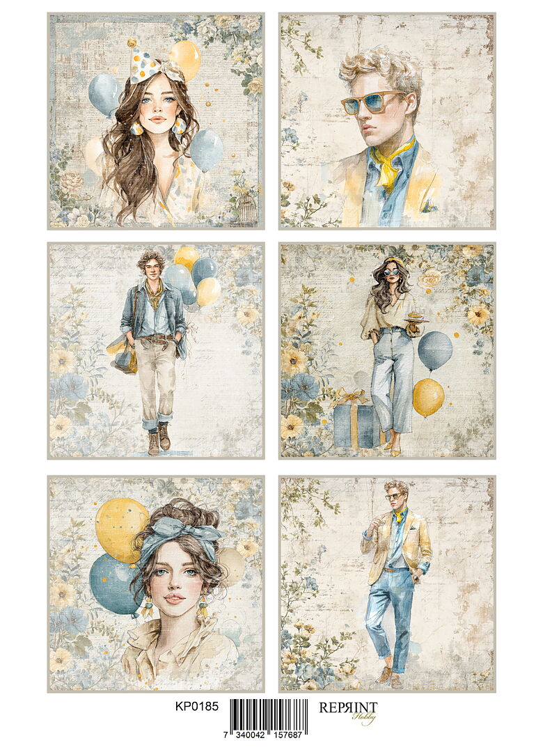 Reprint - Klippark - Summer Meadow Collection - Celebration - A4