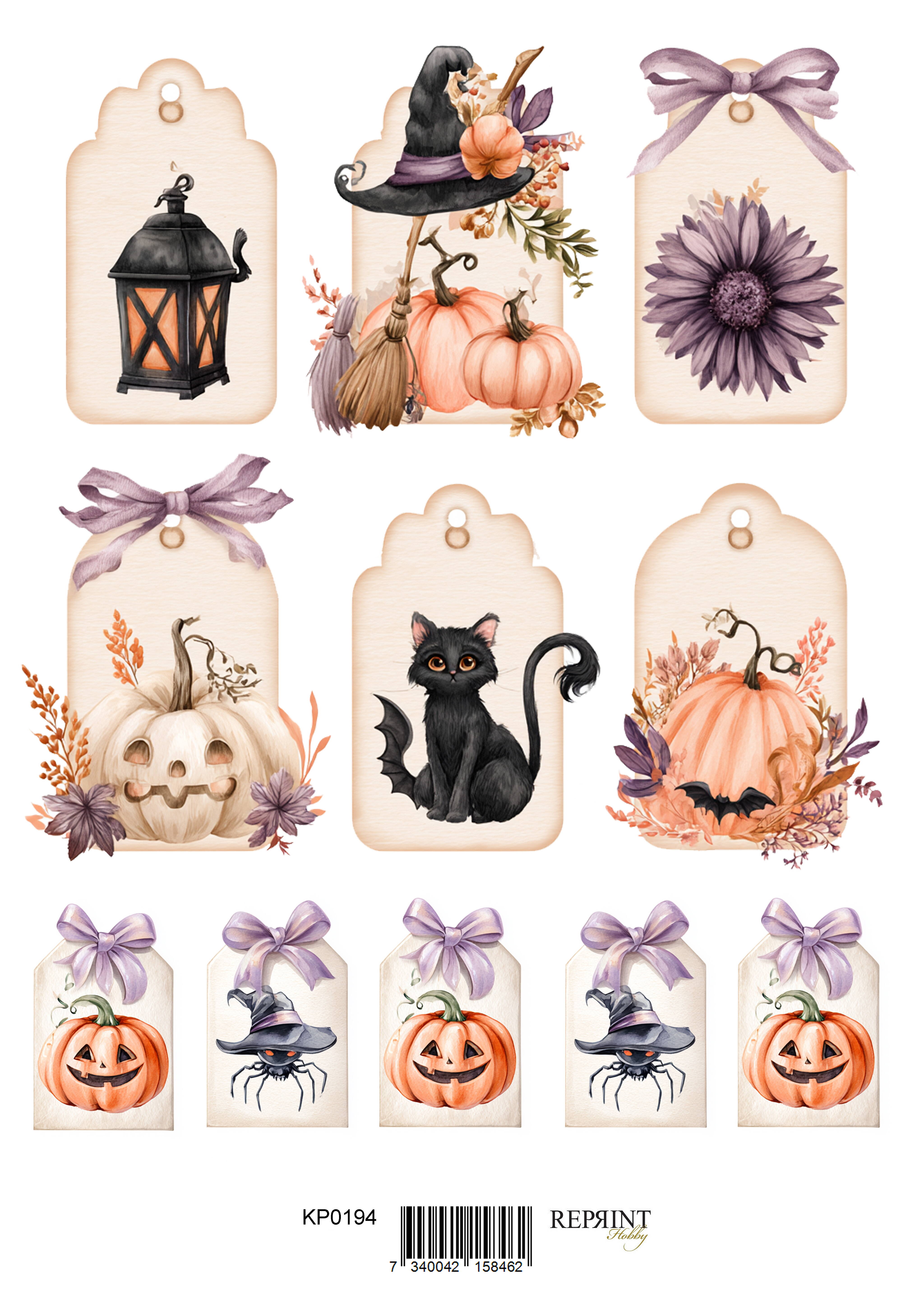 Reprint - Klippark - Enchanted Halloween Collection - Enchanted Halloween Tags - A4