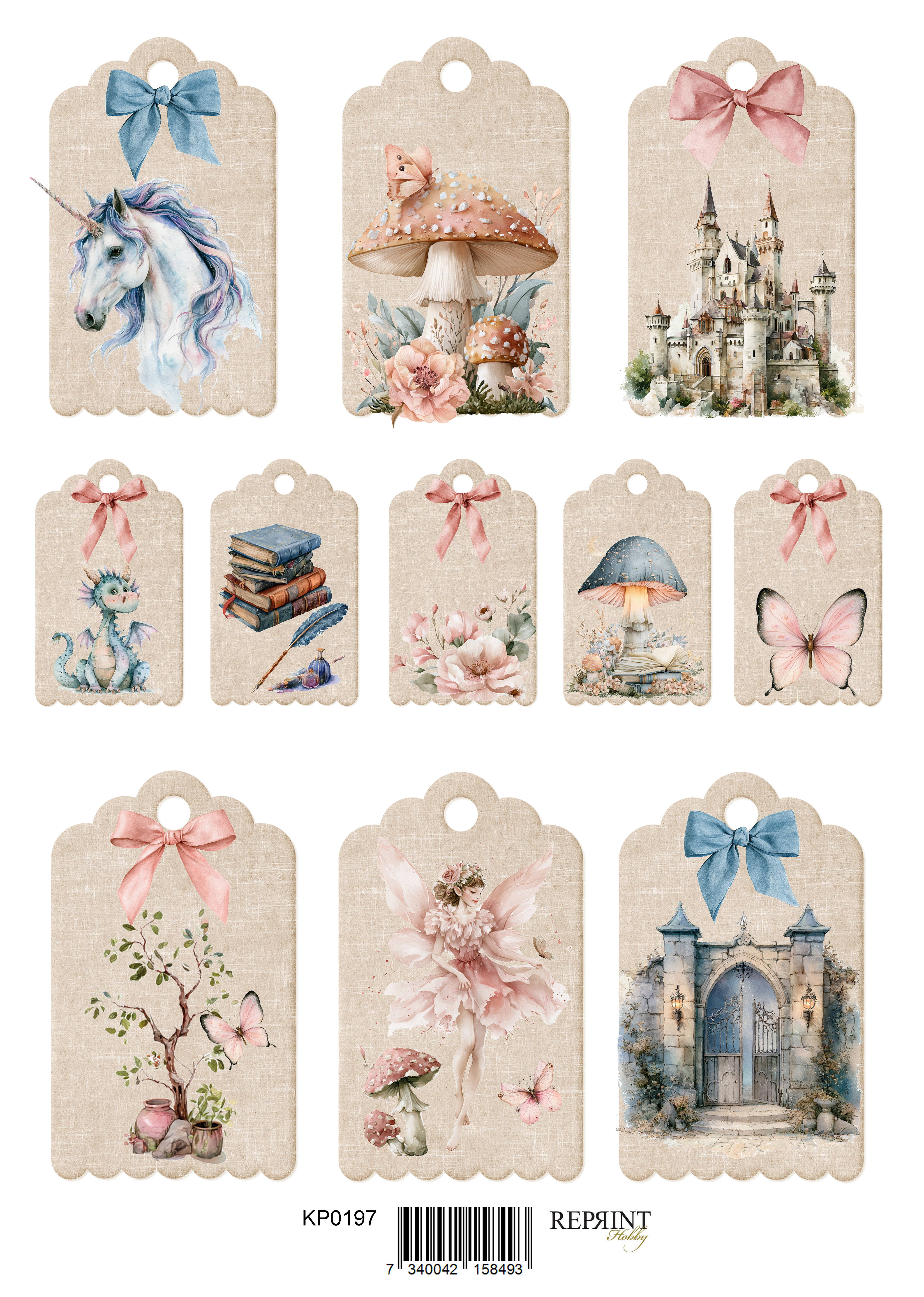 Reprint - Klippark - Hidden Magic Collection - Tags 2 - A4