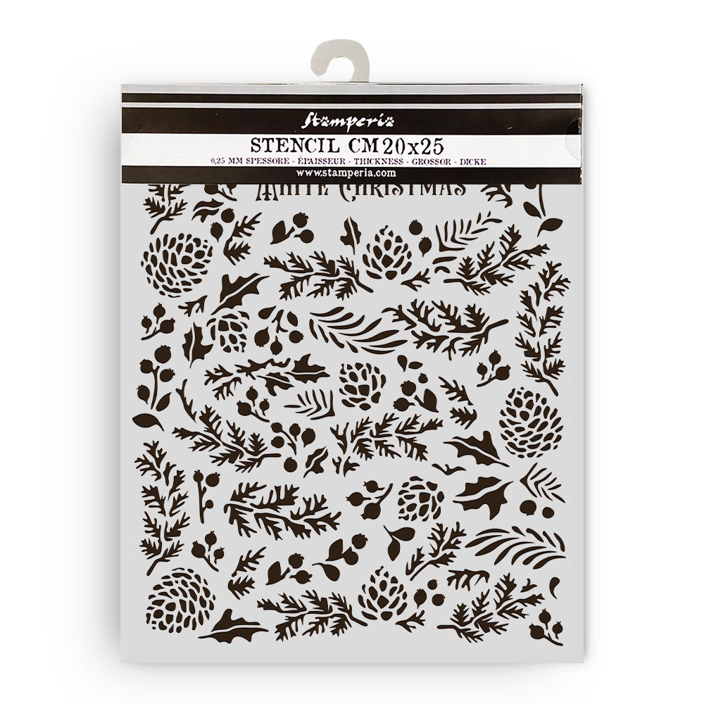 Stamperia - The Owl's house - Stencil - Pine cones - 20x25cm