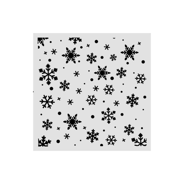 Stamperia - Stencil - Christmas Snowflakes pattern - 12x12cm