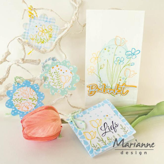 Marianne Design - Clear stamp - Silhouette Art - Hearts