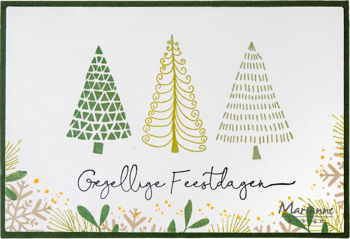 Marianne Design - Clear stamps - Merry Trees