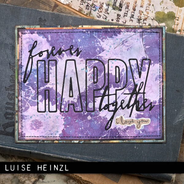 Sizzix - Tim Holtz Alterations - Thinlits - Handwritten Love