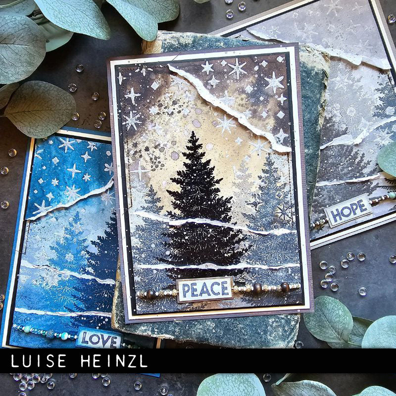 Tim Holtz Collection - Cling Stamps - Winter Woodlands