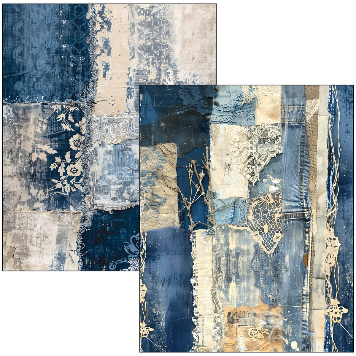 Ciao Bella - Mixed Media Book - Urban Blue Denim - Maxi