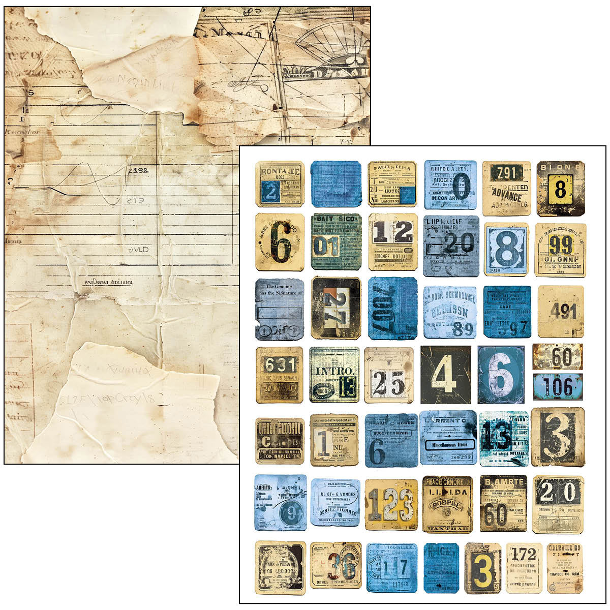 Ciao Bella - Mixed Media Book - Urban Blue Denim - Maxi