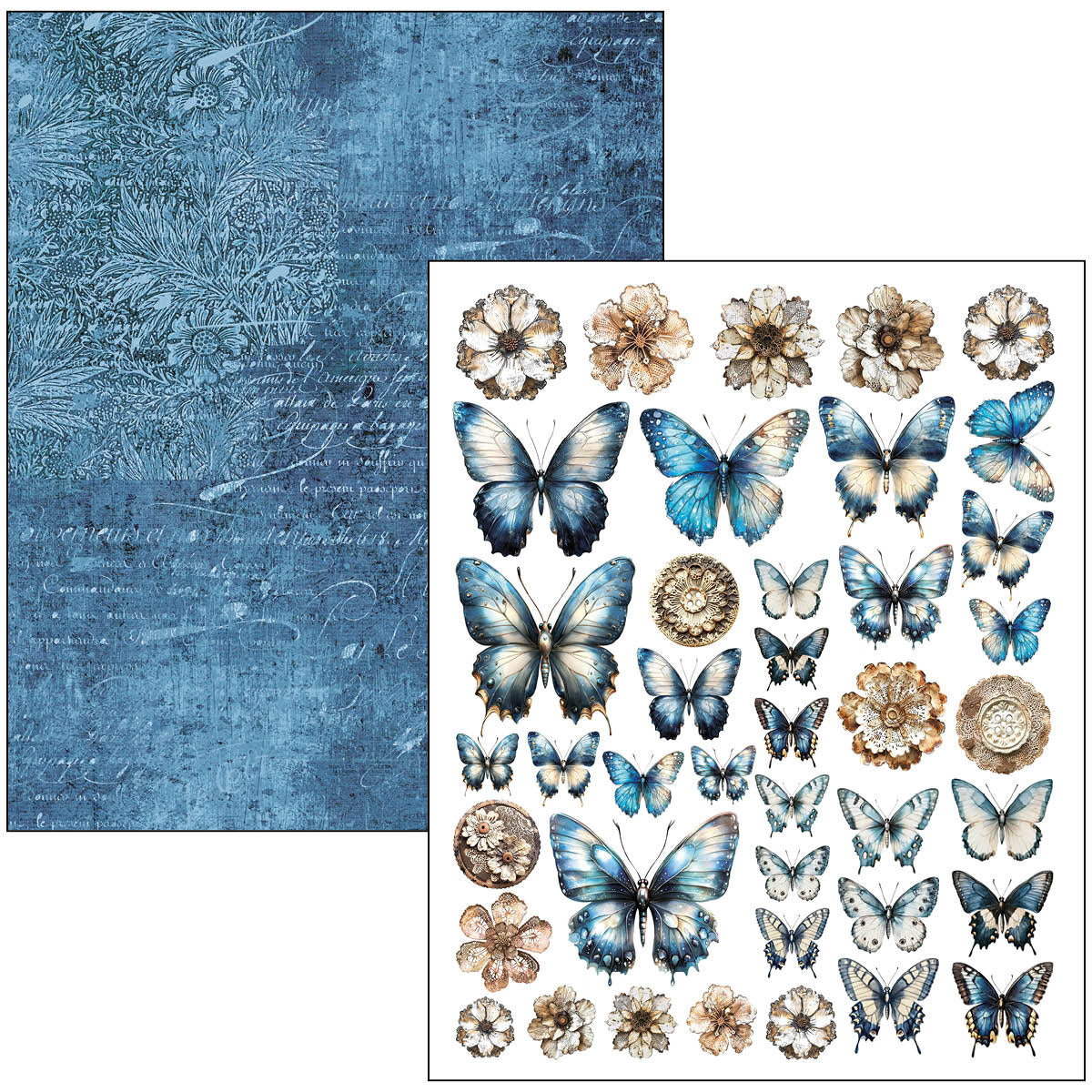 Ciao Bella - Mixed Media Book - Urban Blue Denim - Maxi