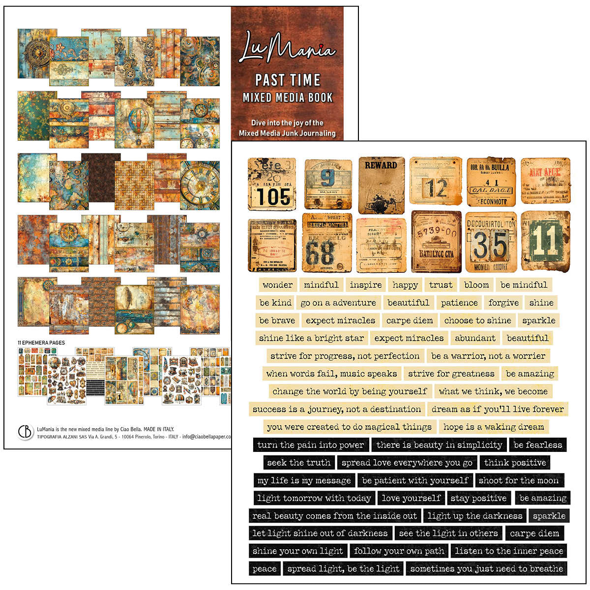 Ciao Bella - Mixed Media Book - Past Time - Maxi