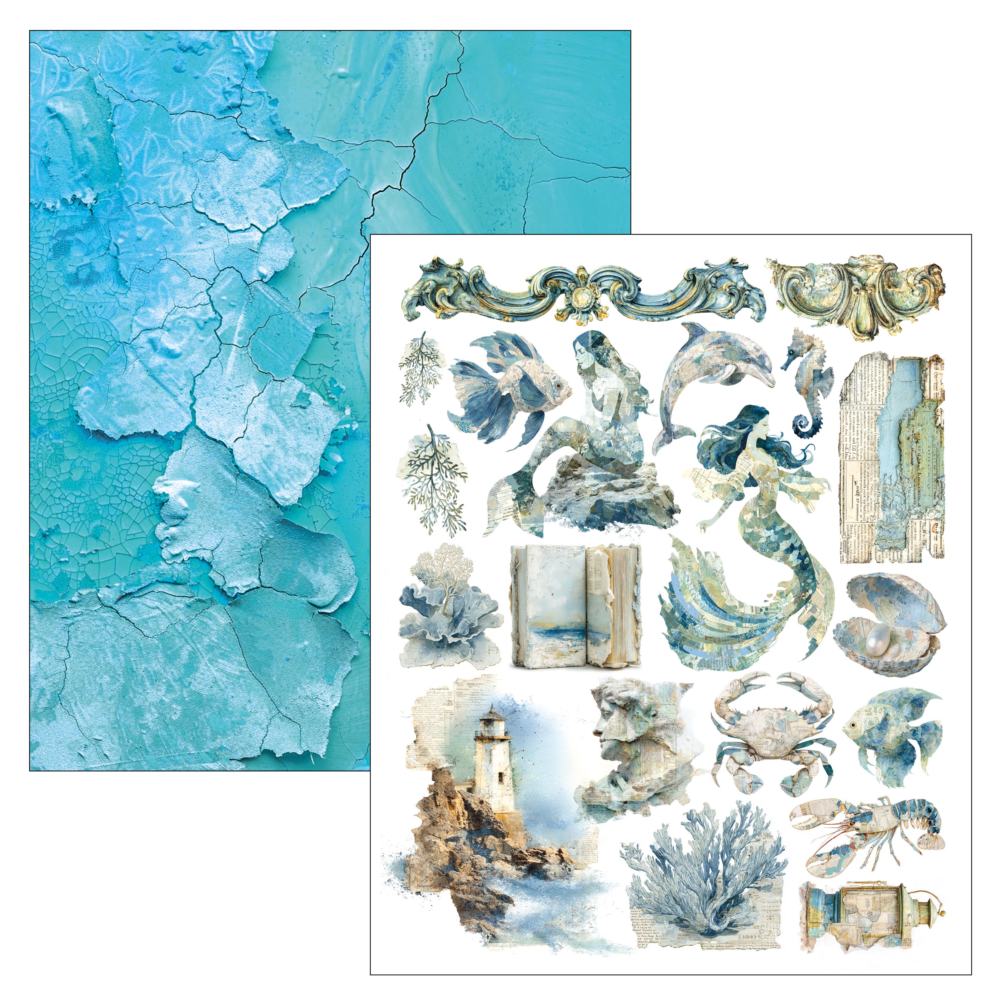 Ciao Bella - Mixed Media Book - Edge of the ocean - Maxi