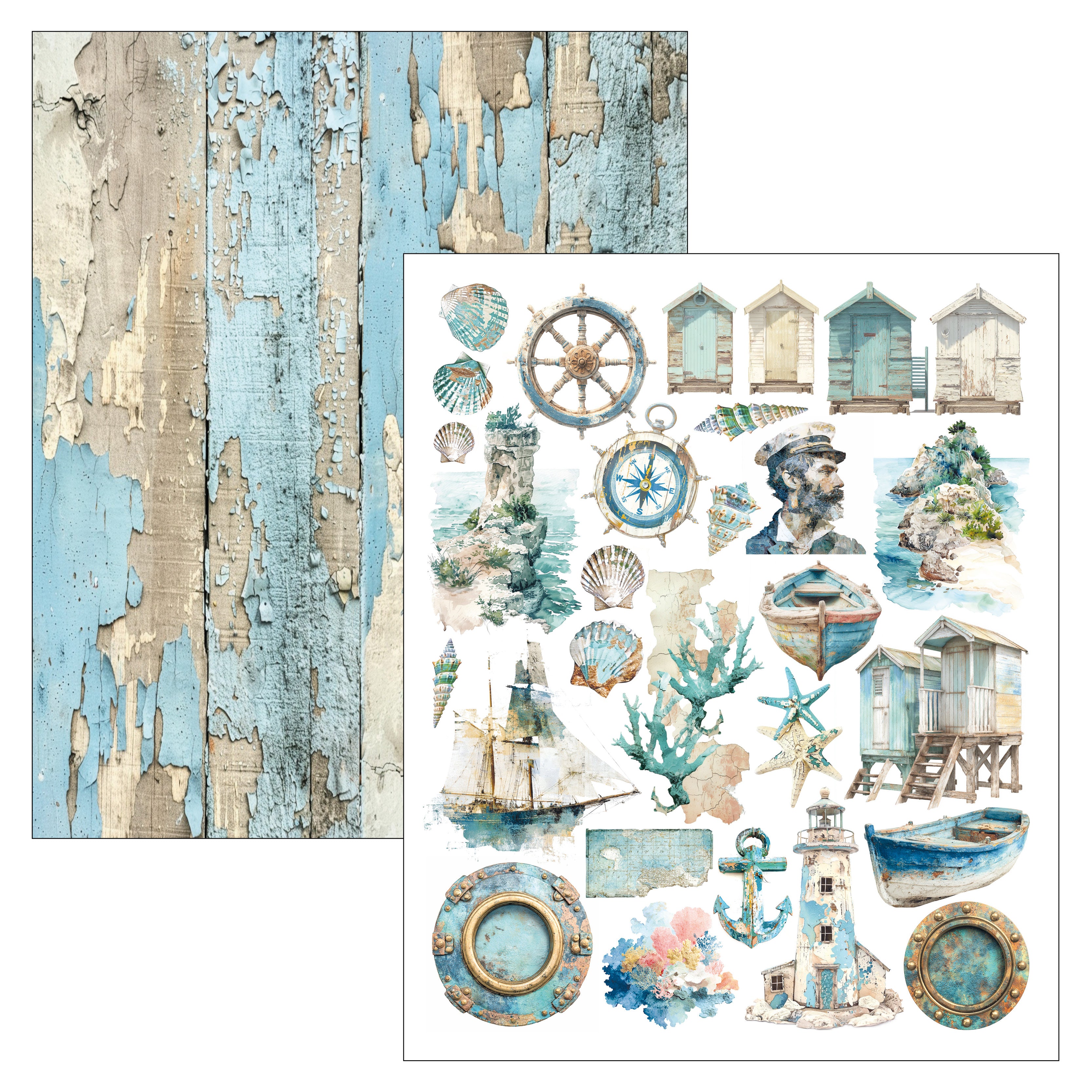 Ciao Bella - Mixed Media Book - Edge of the ocean - Maxi