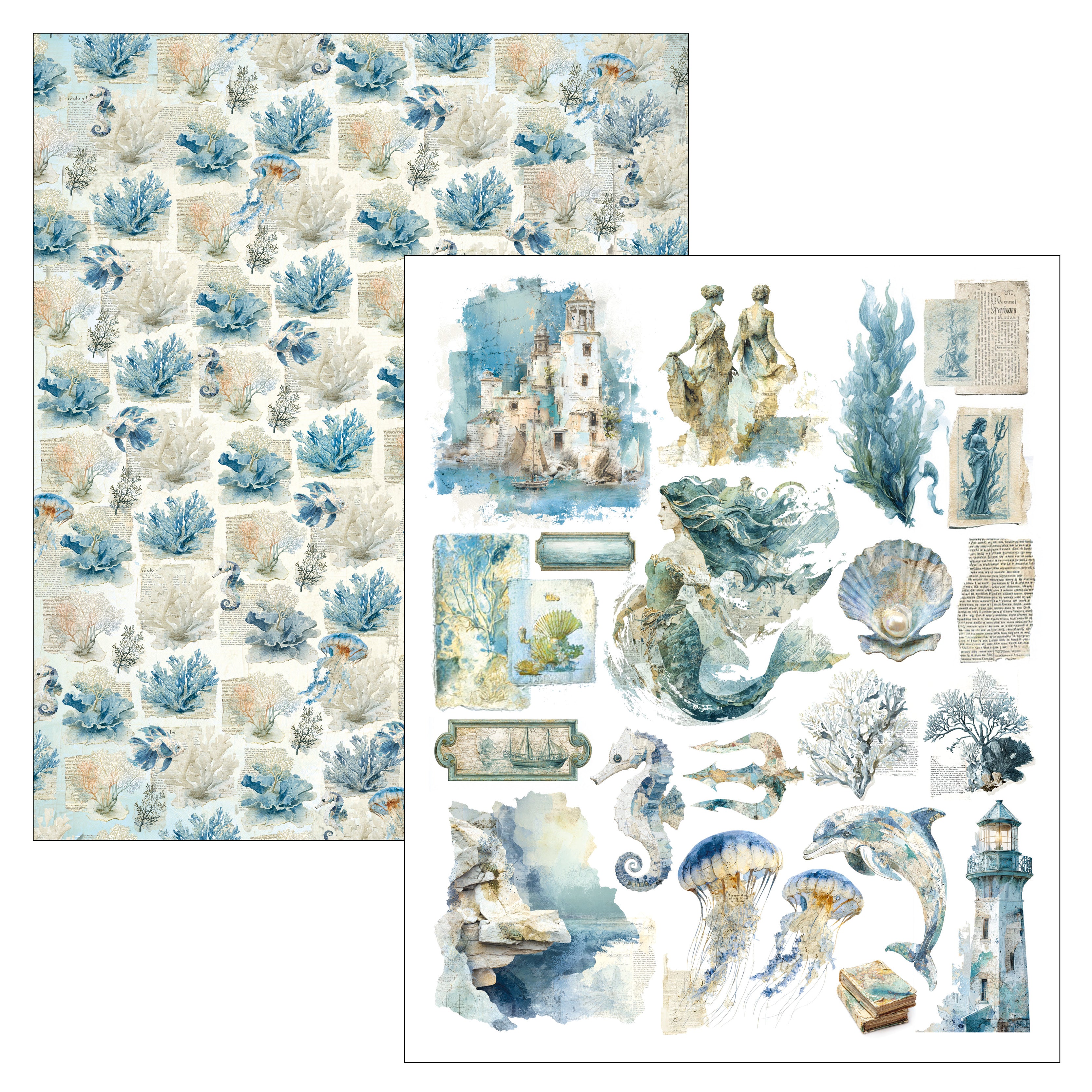 Ciao Bella - Mixed Media Book - Edge of the ocean - Maxi