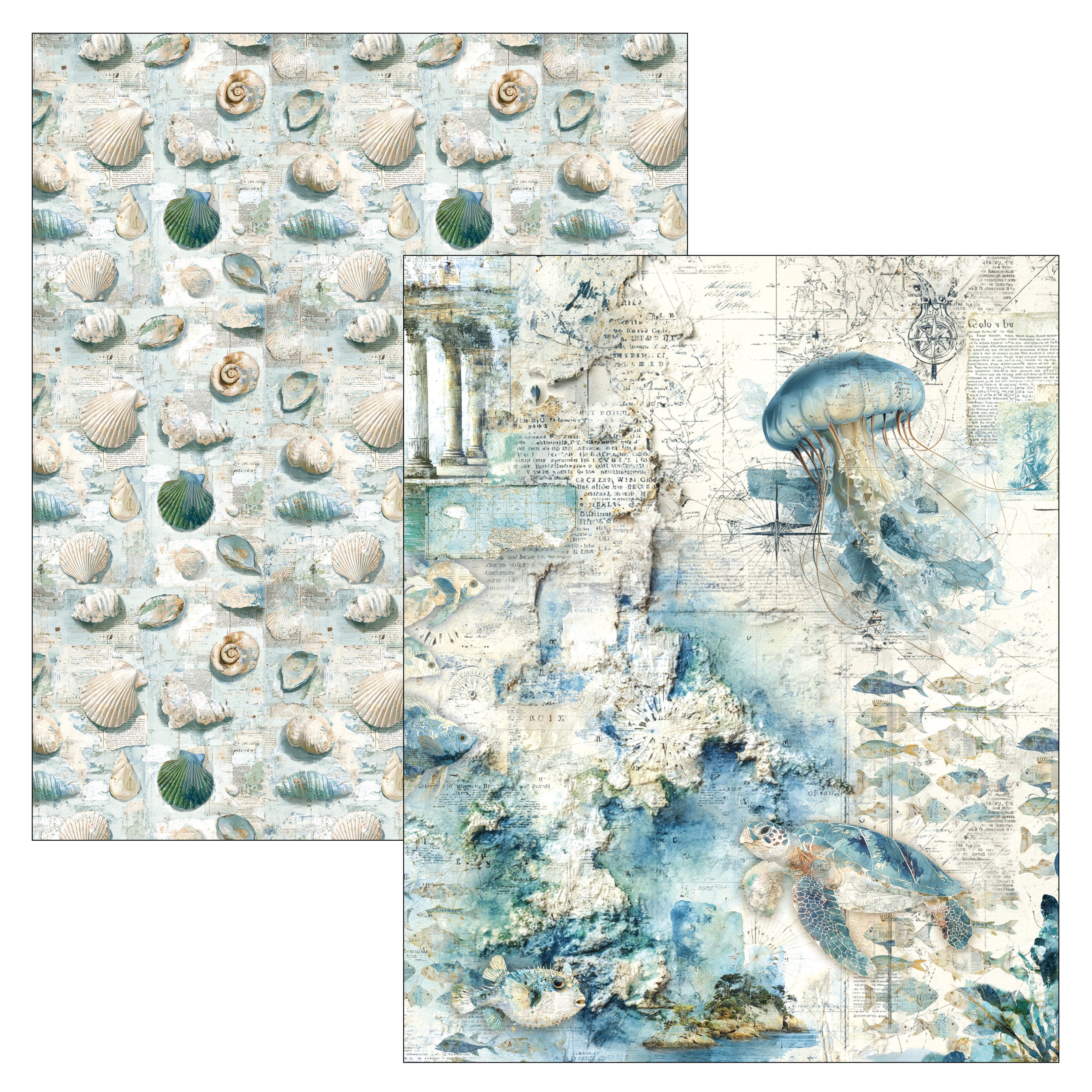 Ciao Bella - Mixed Media Book - Edge of the ocean - Maxi