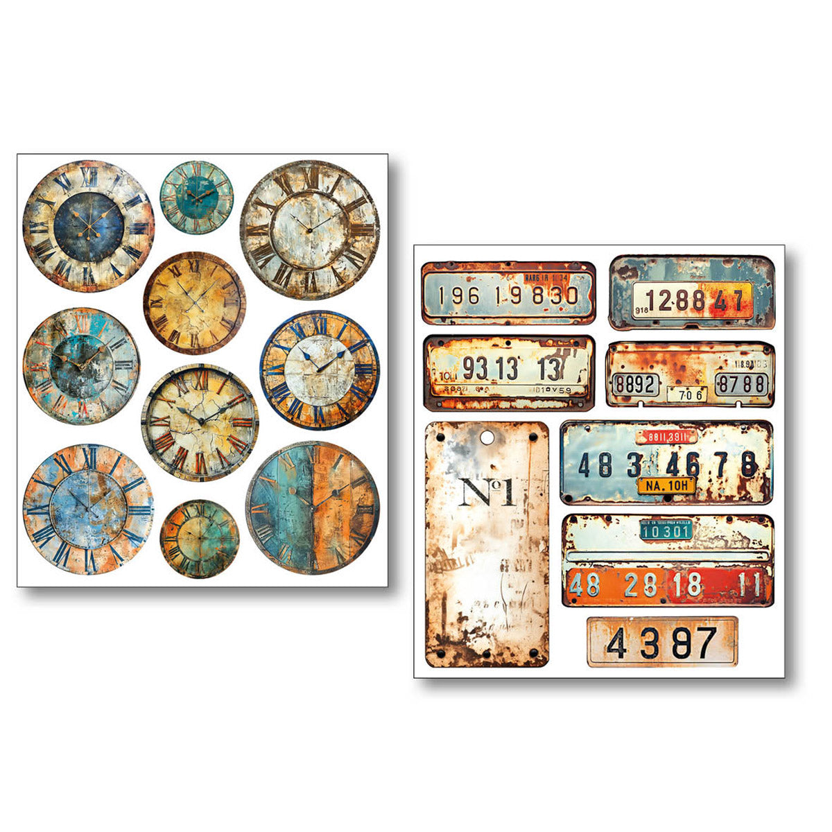 Ciao Bella - Lumania Art Sticker set - Grungy Tags