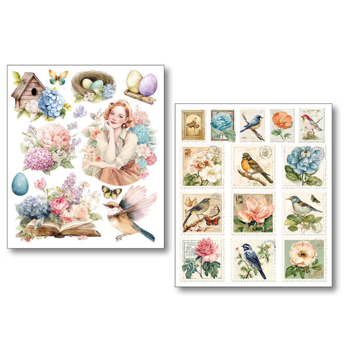 Ciao Bella - Mixed Media  Art Sticker set - Daydreams