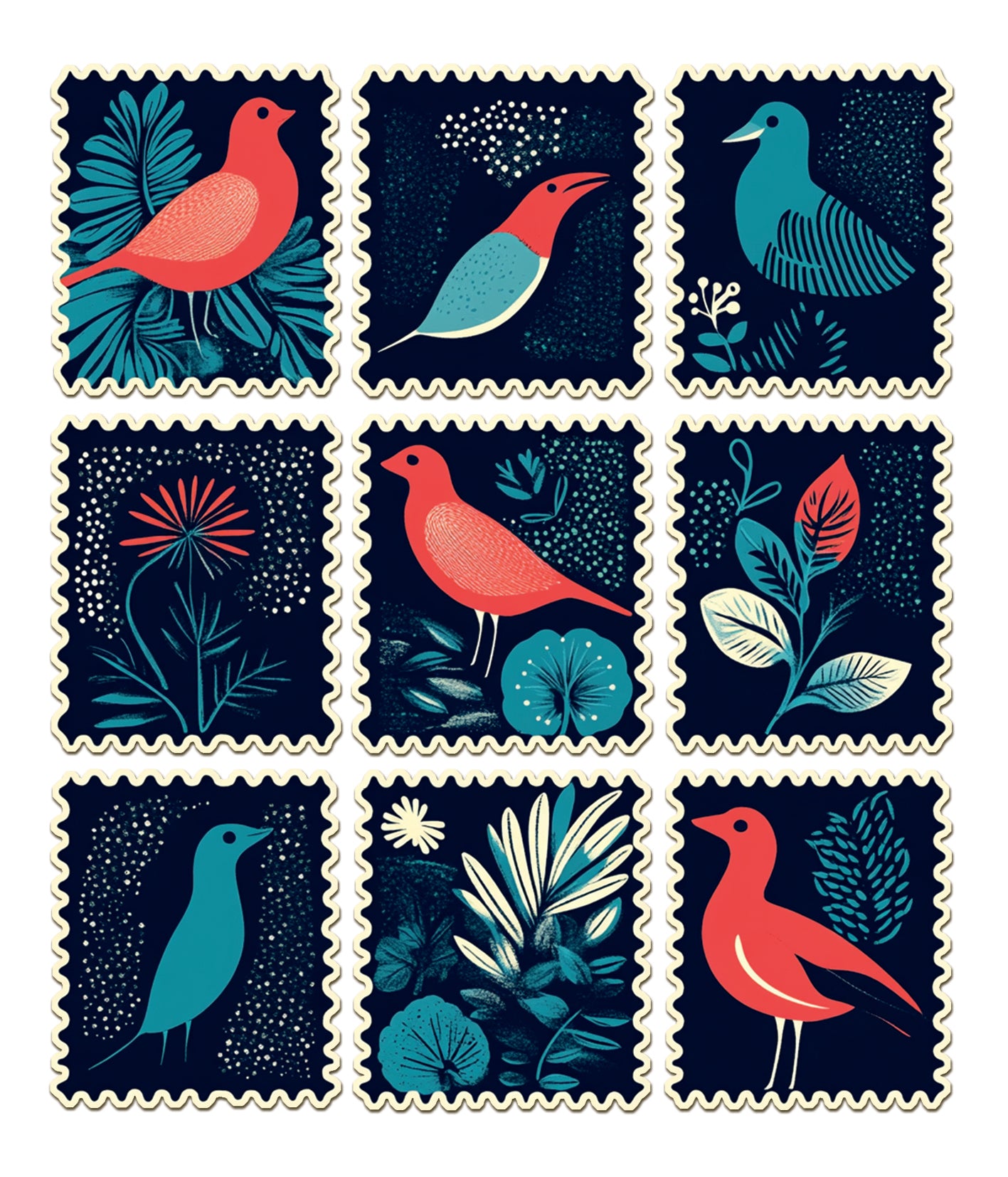 Ciao Bella - Mixed Media  Art Sticker set - Faraway Mail