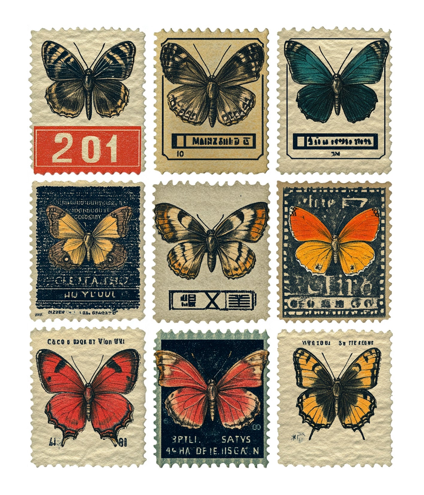 Ciao Bella - Mixed Media  Art Sticker set - Faraway Mail
